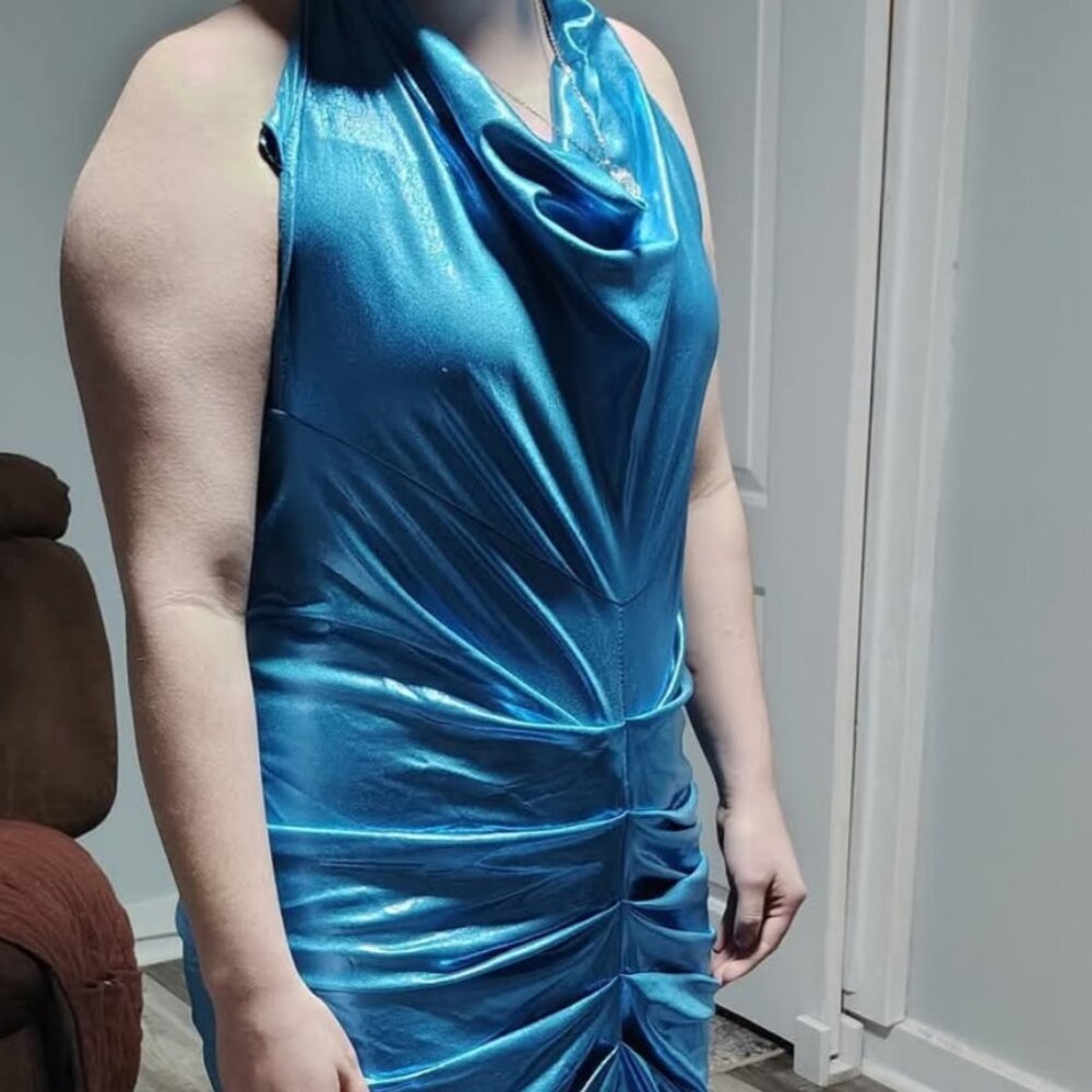 Stunning Halfheart Aqua Dress